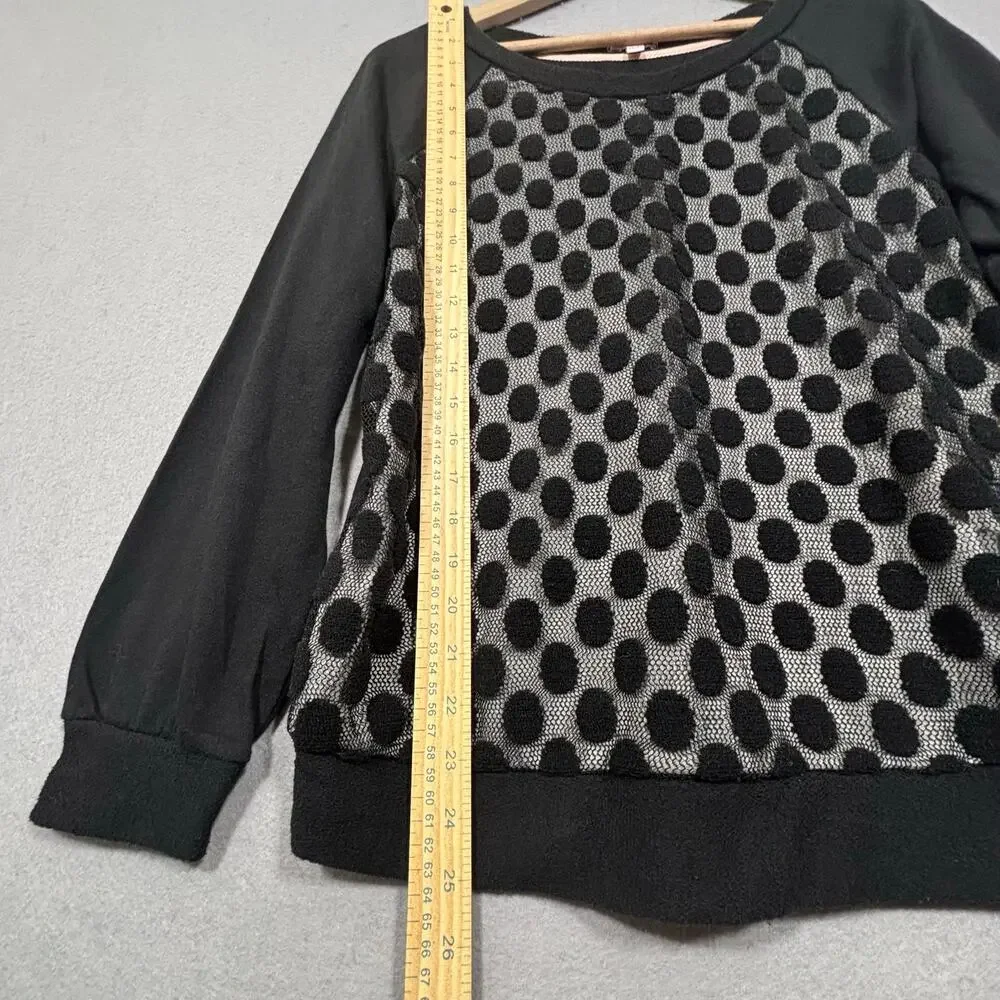 Bongo Mesh Dot Overlay Shirt XL Casual Long Sleeve Streetwear Retro Skater‎ Surf
